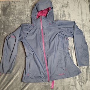 Patagonia Snowbelle Jacket Women Small Blue Recco H2no Ski Resort Snowboard Dry